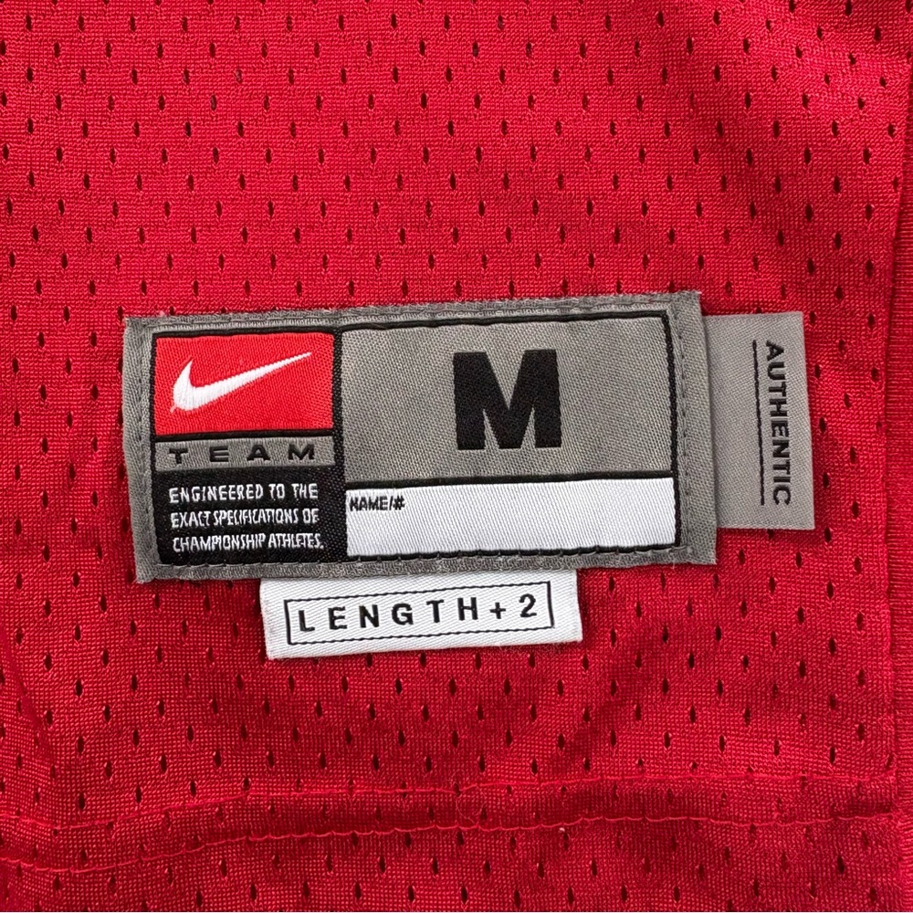 Nike Ohio State Buckeyes #10 V-Neck Mesh Jersey Size Medium In Red/White/Black - Picture 3 of 6
